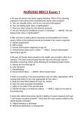 NUR2502 MDC3 Exam 1 Questions and 100&percnt; Correct Answers&vert; A&plus; GRADED &lpar;2026&rpar;