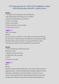 NCCT Interactive Review 4 MLT 413NC Saddleback College &vert;&NewLine;UPDATED Questions with 100&percnt; Verified Answers