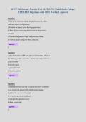 NCCT Phlebotomy Practice Test MLT 413NC Saddleback College &vert;&NewLine;UPDATED Questions with 100&percnt; Verified Answers