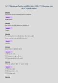 NCCT Phlebotomy Test Review PHLB 109A &vert; UPDATED Questions with&NewLine;100&percnt; Verified Answers