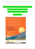 Medical-Surgical Nursing 11th Edition Test Bank by Ignatavicius&comma; Rebar & Heimgartner &ndash; All Chapters Questions & Answers 2026