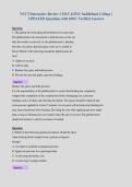 NCCT Interactive Review 1 MLT 413NC Saddleback College &vert;&NewLine;UPDATED Questions with 100&percnt; Verified Answers&NewLine;