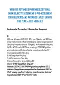 WGU D116 ADVANCED PHARMACOLOGY FINAL EXAM OBJECTIVE ASSEMENT & PRE-ASSESMENT 700 QUESTIONS AND ANSWERS LATEST UPDATE THIS YEAR - JUST RELEASED