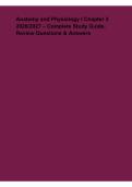 Anatomy and Physiology I Chapter 3 2026&ndash;2027 &ndash; Complete Study Guide&comma; Review Questions & Answers
