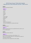 NUR 112 Exam 1 George C Wallace State Community&NewLine;College-Hanceville &vert; UPDATED Questions with 100&percnt; Verified Answers