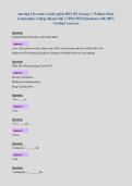 nursing 112 exam 1 study guide BIO 201 George C Wallace State Community College-Hanceville &vert; UPDATED Questions with 100&percnt;&NewLine;Verified Answers