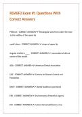 RDAEF2 Exam -1 Questions With Correct Answers&period;