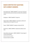 RDAEF2 WRITTEN TEST QUESTIONS WITH CORRECT ANSWERS