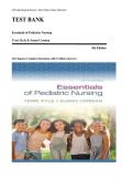 Essentials of Pediatric Nursing 5th Edition by Terry Kyle & Susan Carman &ndash; Complete Test Bank with Verified Answers for All Chapters &vert; Nursing Exam Prep & Study Guide