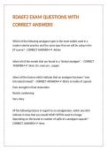 RDAEF2 EXAM QUESTIONS WITH CORRECT ANSWERS