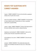 RDAEF2 TEST QUESTIONS WITH CORRECT ANSWERS