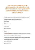 NRP 571 ADVANCED HEALTH&NewLine;ASSESSMENT AND DIFFERENTIAL&NewLine;DIAGNOSIS EXAM PREP QUESTIONS&NewLine;AND ANSWERS &vert; 2026&sol;2027 UPDATE &vert;&NewLine;100&percnt; CORRECT