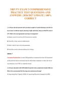 NRP 571 EXAM 2 COMPREHENSIVE&NewLine;PRACTICE TEST QUESTIONS AND&NewLine;ANSWERS &vert; 2026&sol;2027 UPDATE &vert; 100&percnt;&NewLine;CORRECT