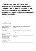 XCel 2-15 Florida Life & Health State Exam Study Guide & Practice Questions 2026&sol;2027