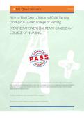 NU 170 Final Exam 2 Maternal-Child Nursing &NewLine;&lpar;2026&rpar; PDF &vert; Galen College of Nursing &NewLine;&lpar;VERIFIED ANSWERS&rpar; &vert;ALREADY GRADED A&plus;&sol; &NewLine;COLLEGE OF NURSING 