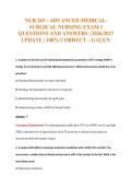 NUR 265 - ADVANCED MEDICAL-&NewLine;SURGICAL NURSING EXAM 1&NewLine;QUESTIONS AND ANSWERS &vert; 2026&sol;2027&NewLine;UPDATE &vert; 100&percnt; CORRECT &ndash; GALEN&period;