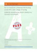 NU 170 Final Exam 4 Maternal-Child Nursing &NewLine;&lpar;2026&rpar; PDF &vert; Galen College of Nursing &NewLine;&lpar;VERIFIED ANSWERS&rpar; &vert;ALREADY GRADED A&plus;&sol; &NewLine;COLLEGE OF NURSING &NewLine; 