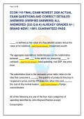 ECON 110 Principles of Economics Final Exam Vault &lpar;Latest 2026&rpar; &vert; 325 Unique Q&As & Analytical Rationales