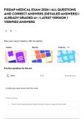 FISDAP MEDICAL EXAM 2026 &vert; ALL QUESTIONS AND CORRECT ANSWERS &lpar;DETAILED ANSWERS&rpar; &vert; ALREADY GRADED A&plus; &vert; LATEST VERSION &vert; VERIFIED ANSWERS