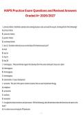 HAPS Practice Exam Questions and Revised Answers &lpar;Graded A&plus; 2026&sol;2027&rpar;
