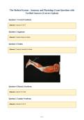 The Skeletal System - Anatomy and Physiology Exam Questions with&NewLine;Verified Answers &lpar;Correct Update&rpar;