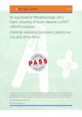 NU 545 Advance Pathophysiology Unit 2 Exam- University of South Alabama &vert; LATEST UPDATE 2026&sol;2027 &lpar;VERIFIED ANSWERS&rpar; &vert;ALREADY GRADED A&plus;&sol; COLLEGE OF NURSING