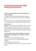 AIC 304 EXAM 200 QUESTIONS WITH CORRECT ANSWERS & DETAILED RATIONALES