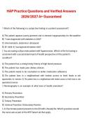 HAP Practice Questions and Verified Answers &lpar;2026&sol;2027&rpar; A&plus; Guaranteed