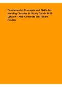 Fundamental Concepts and Skills for Nursing Chapter 18 Study Guide 2026 Update &ndash; Key Concepts & Exam Review