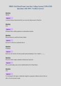 PHED 1164 Final Exam Lone Star College System &vert; UPDATED&NewLine;Questions with 100&percnt; Verified Answers