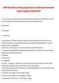 HAP Final Exam Study Questions and Revised Answers &lpar;Latest Update 2026&sol;2027&rpar;