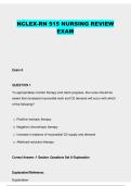 NCLEX-RN 515 Nursing Review Exam &ndash; Practice Questions & Study Guide