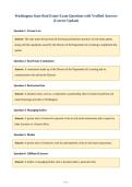 Washington State Real Estate Exam Questions with Verified Answers&NewLine;&lpar;Correct Update&rpar;