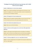 Washington State Specific Real Estate Exam Questions with Verified&NewLine;Answers &lpar;Correct Update&rpar;