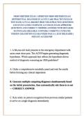 NR569 MIDTERM EXAM &sol; APPROVED NR569 MIDTERM EXAM DIFFERENTIAL DIAGNOSIS IN ACUTE CARE PRACTICUM EXAM TEST BANK ACTUAL 2026&sol;2027 HIGH YIELD PRACTICE QUESTIONS AND STUDY GUIDE COMPLETE ACCURATE EXAM APPROVED QUESTIONS AND CORRECT VERIFIED ANSWERS WITH DETAI
