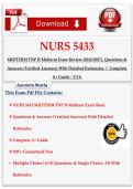 NURS 5433 MIDTERM FNP II Midterm Exam Review &lpar;2026&sol;2027&rpar;&comma; Questions & Answers &lpar;Verified Answers&rpar; With Detailed Rationales &vert;&vert; Complete A&plus; Guide - 
