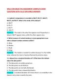 WGU C784 OBJECTIVE ASSESSMENT COMPLETE EXAM QUESTIONS WITH FULLY EXPLAINED ANSWERS 