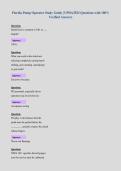 Florida Pump Operator Study Guide &vert; UPDATED Questions with 100&percnt;&NewLine;Verified Answers