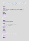 Pump Operator Handbook &vert; UPDATED Questions with 100&percnt; Verified&NewLine;Answers