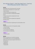 Driver Operator Chapter 11 - Static Water Supply Sources - Exam Prep &vert;&NewLine;UPDATED Questions with 100&percnt; Verified Answers