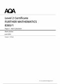 AQA Further Maths L2 8365 1 June 2026 MS