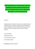 EPPP Examination for Professional Practice in  Psychology Practice Questions And Correct  Answers &lpar;Verified Answers&rpar; Plus Rationales  2026 Q&A &vert; Instant Download Pdf 