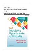 Test Bank For Bates' Nursing Guide to Physical Examination and History Taking 3rd Edition &vert; Beth Hogan-Quigley & Mary Louise Palm &vert; ISBN 9781975161095