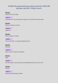 SCMH 1010 Adams Final Exam Auburn University &vert; UPDATED&NewLine;Questions with 100&percnt; Verified Answers