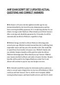 AHIP EXAM SCRIPT SET 3 UPDATED ACTUAL&NewLine;QUESTIONS AND CORRECT ANSWERS