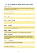 C720 &lpar;WGU&rpar; Questions with Verified Answers &lpar;Correct Update&rpar;