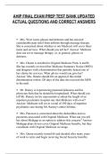 AHIP FINAL EXAM SCRIPT SET 2 UPDATED&NewLine;ACTUAL QUESTIONS AND CORRECT ANSWERS