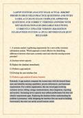 LADWP SYSTEMS ANALYST EXAM ACTUAL 2026&sol;2027 PREMIUM HIGH YIELD PRACTICE QUESTIONS AND STUDY GUIDE ACCURATE EXAM COMPLETE APPROVED QUESTIONS AND CORRECT VERIFIED ANSWERS WITH DETAILED RATIONALES &lpar;RELIABLE SOLUTIONS&rpar; CURRENTLY UPDATED VERSION 2026 EDITION &vert;