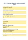 WGU C777 Final Exam Questions with Verified Answers &lpar;Correct&NewLine;Update&rpar;