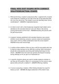 FINAL HESI EXIT EXAMS WITH CORRECT SOLUTIONS